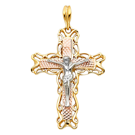 Crucifix Pendants - 14K GOLD - PT952