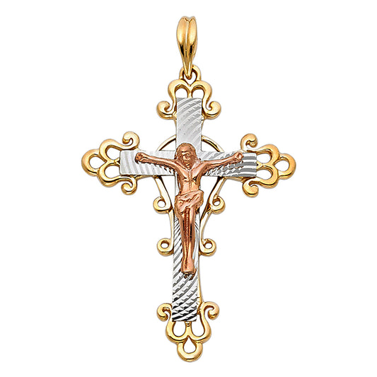 Crucifix Pendants - 14K GOLD - PT953