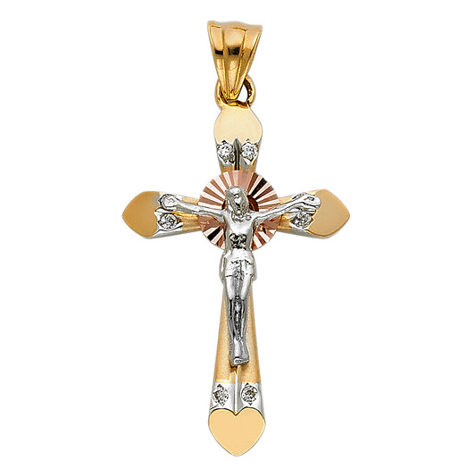 Crucifix Pendants - 14K GOLD - PT958