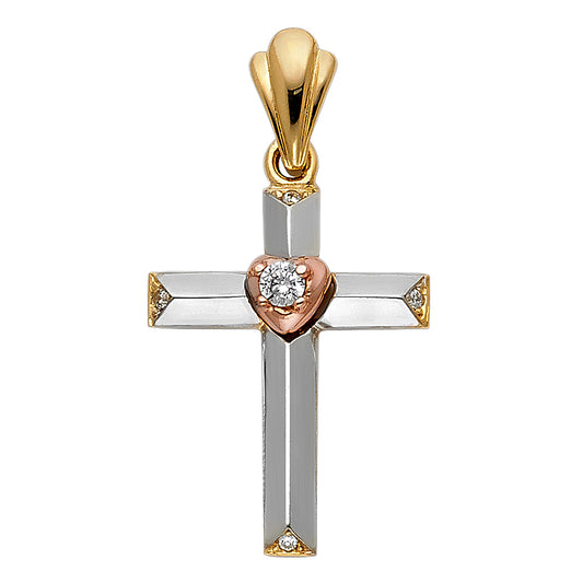 Crucifix Pendants - 14K GOLD - PT959