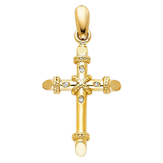 Crucifix Pendants - 14K GOLD - PT960