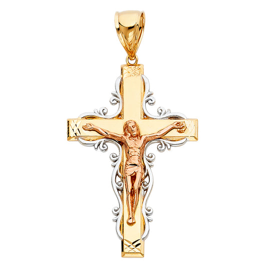 Crucifix Pendants - 14K GOLD - PT973
