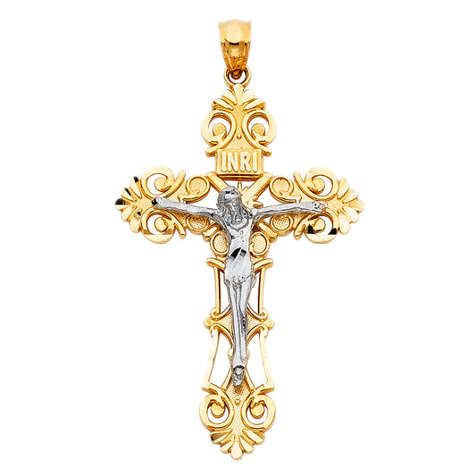 Crucifix Pendants - 14K GOLD - PT974