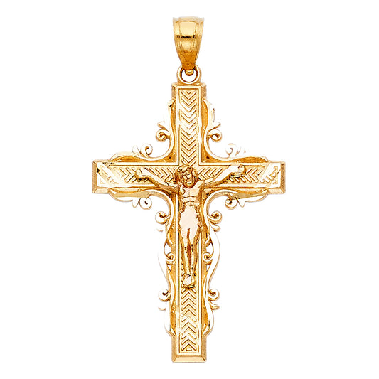 Crucifix Pendants - 14K GOLD - PT992