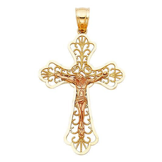 Crucifix Pendants - 14K GOLD - PT994