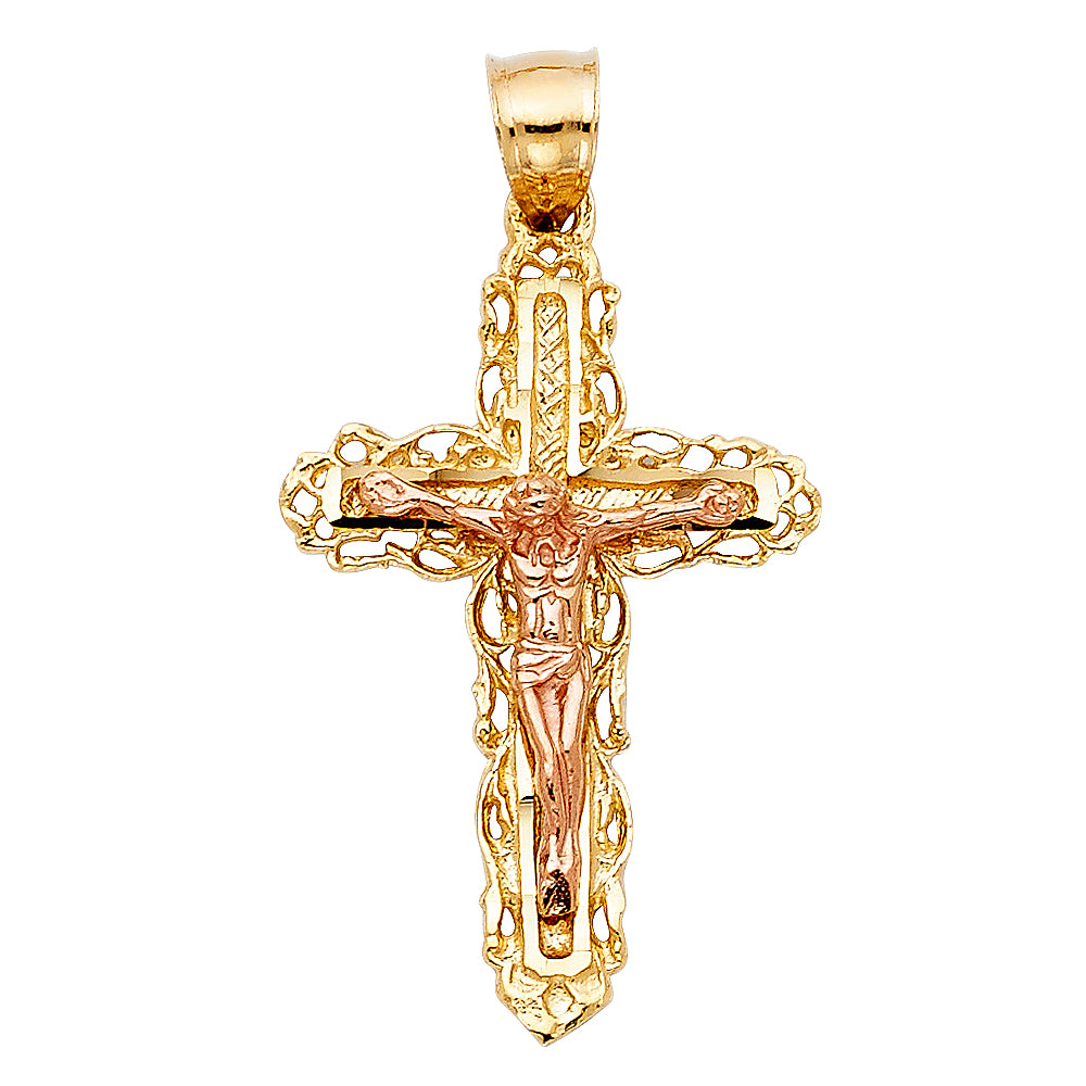 Crucifix Pendants - 14K GOLD - PT997